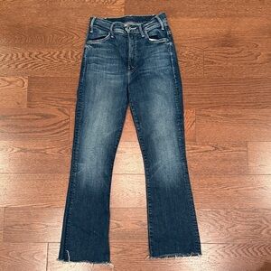 MOTHER Hustler Ankle Fray Jeans